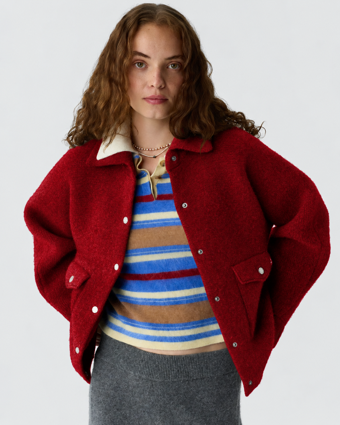 Guest In Residence Felted Bomber Jacket at Romi Boutique