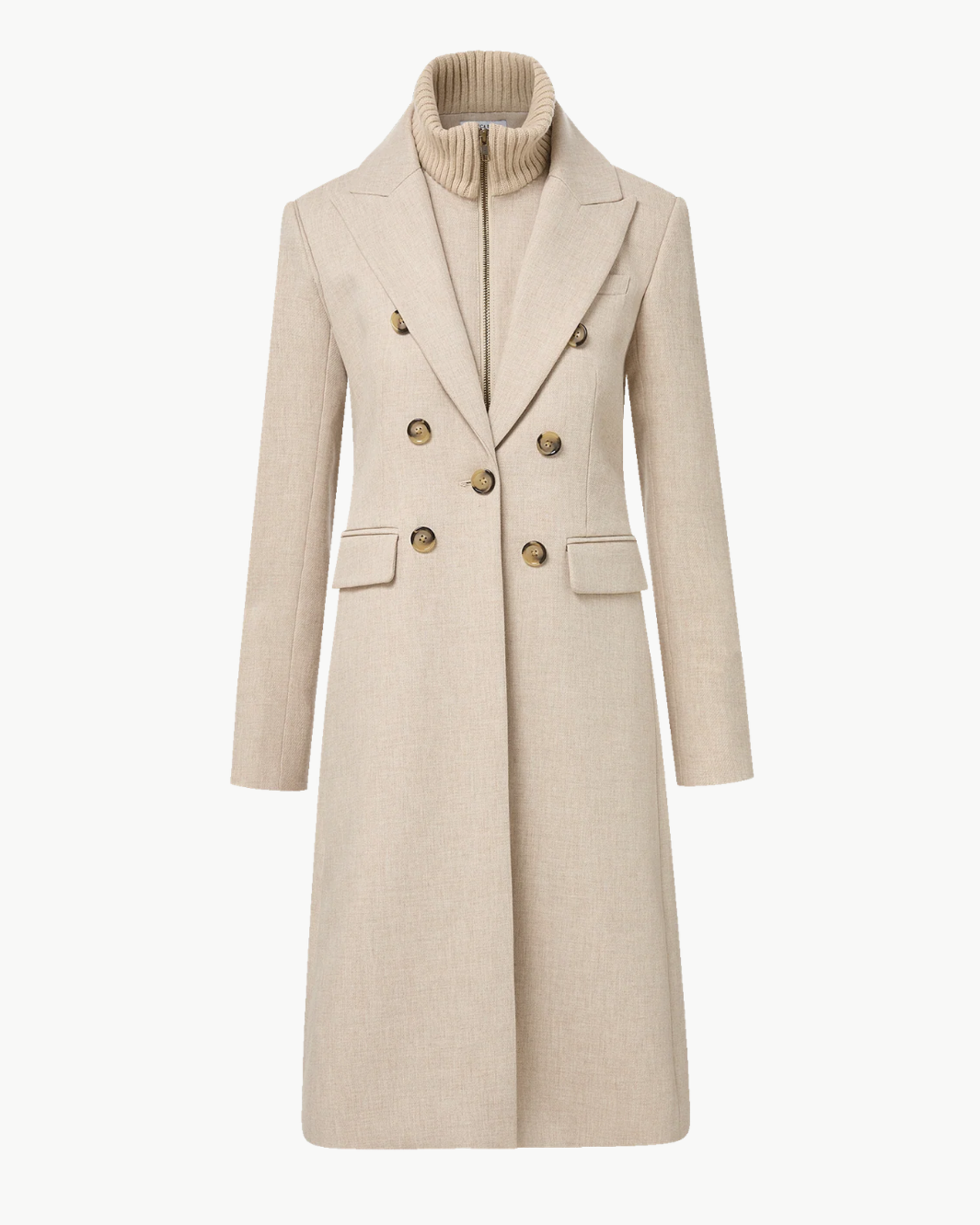 Stryder Double-Breasted Dickey Coat