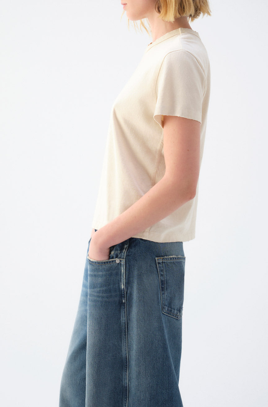 LOVE TEE IN BONE