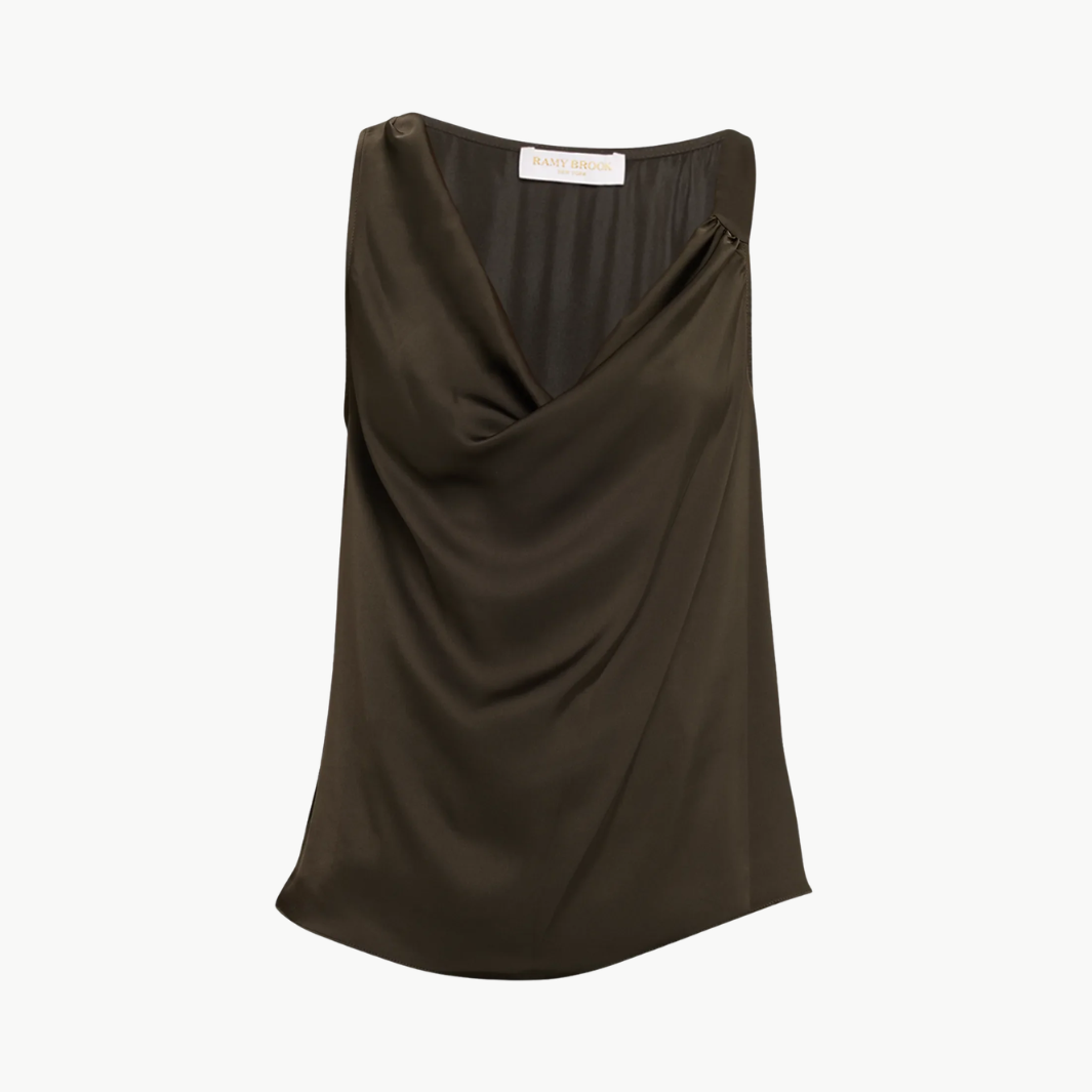 Ramy Brook Zoe Cowl Neck Tank Top at Romi Boutique