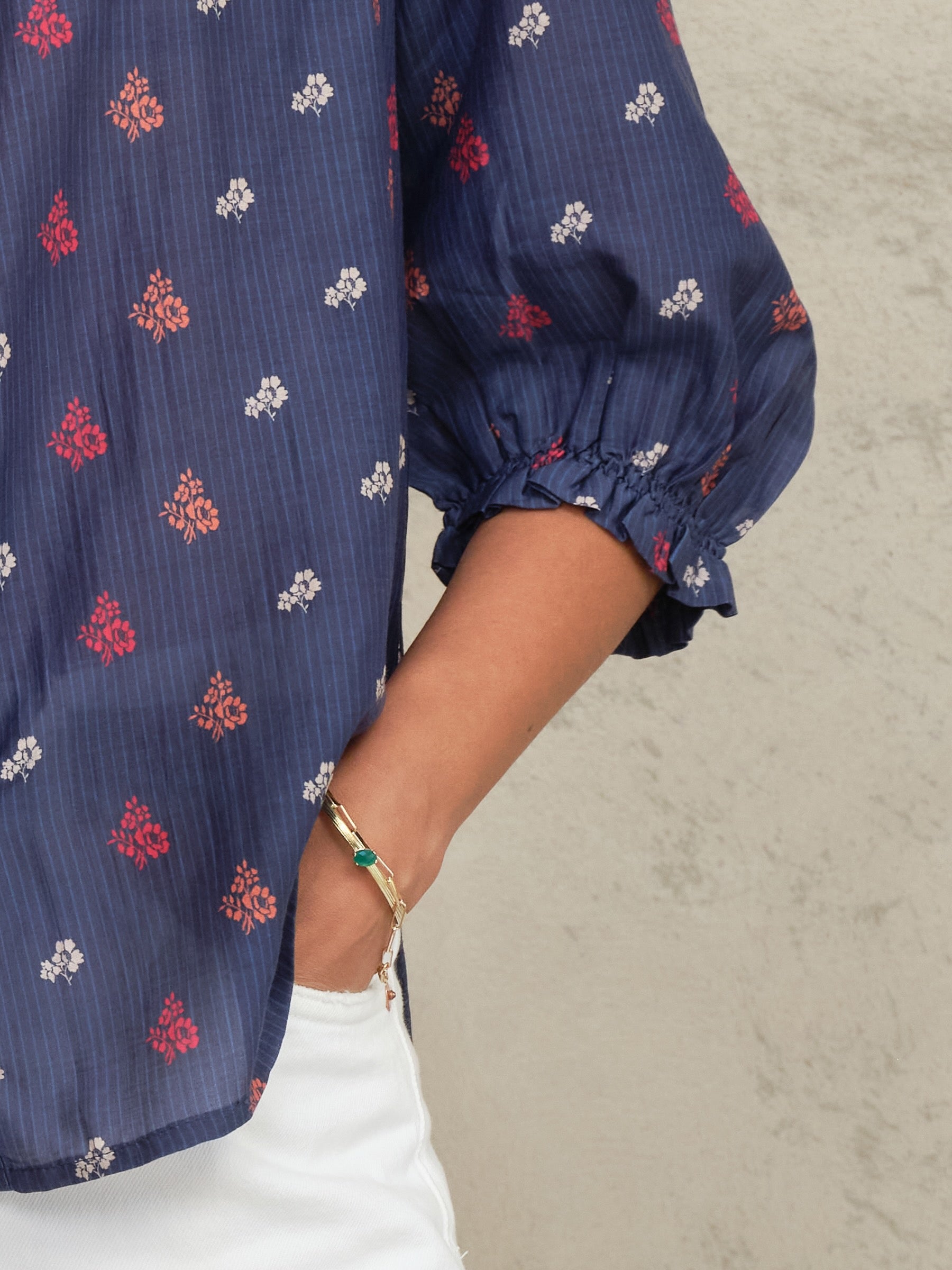 Mabe Auden Print Top at Romi Boutique