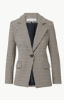 Veronica Beard Healy Houndstooth Dickey Jacket at Romi Boutique