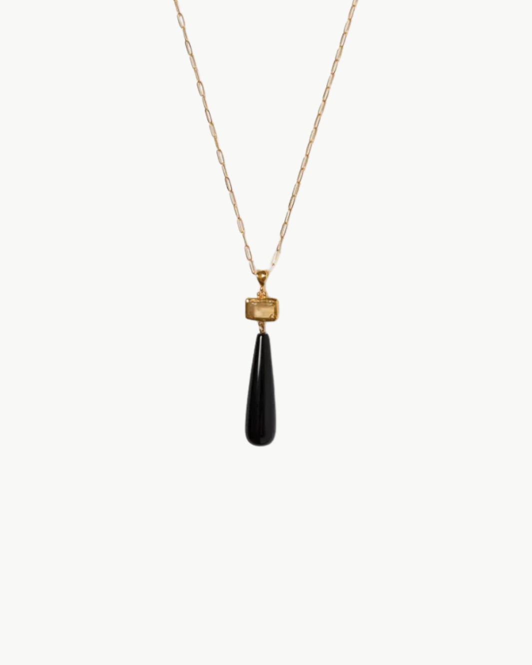 MESSINA NECKLACE IN BLACK AGATE - Romi Boutique