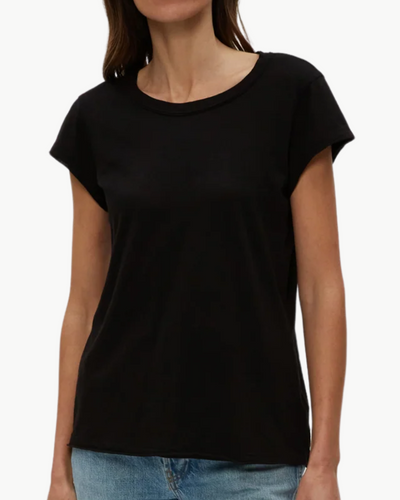 TRUDY SUPIMA TEE IN BLACK