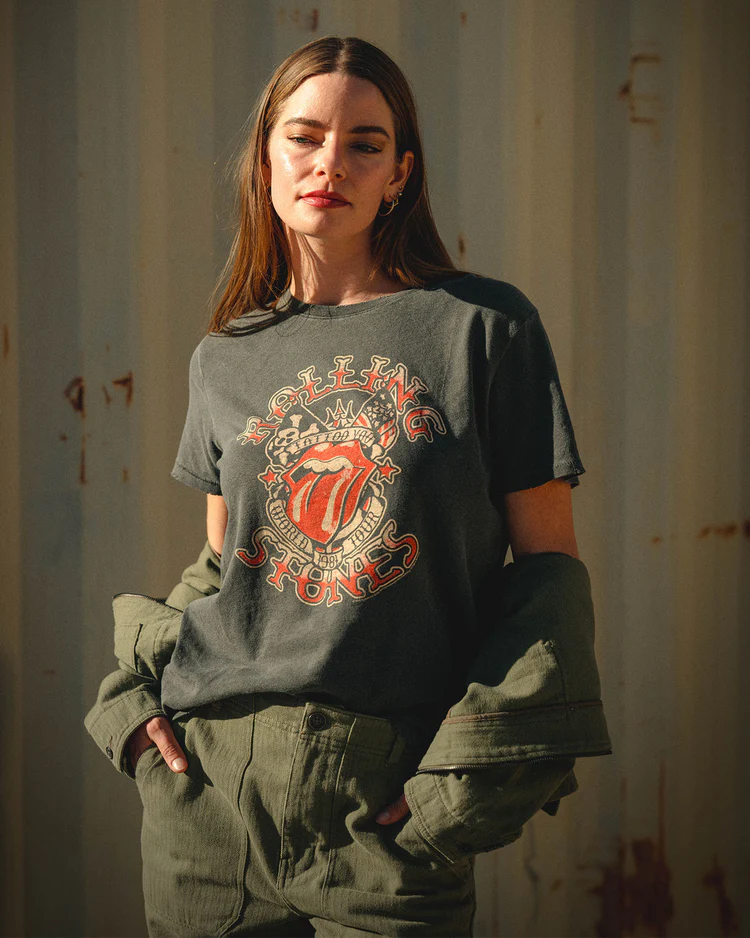 ROLLING STONES TATTOO YOU TEE IN VINTAGE BLACK