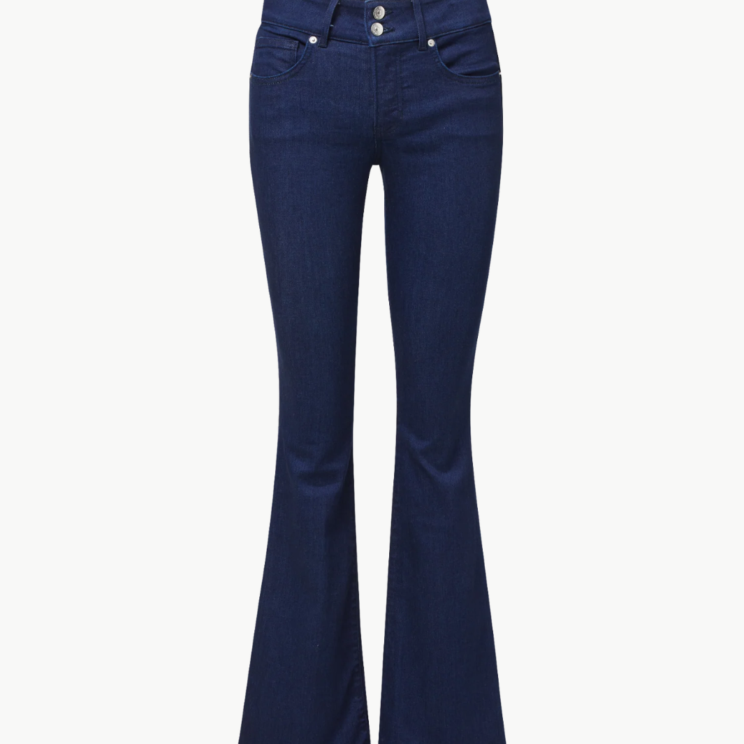 Veronica Beard Beverly Mid-Rise Skinny-Flare Jean at Romi Boutique