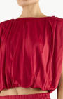 Ramy Brook Brian Jersey Ruched Top at Romi Boutique