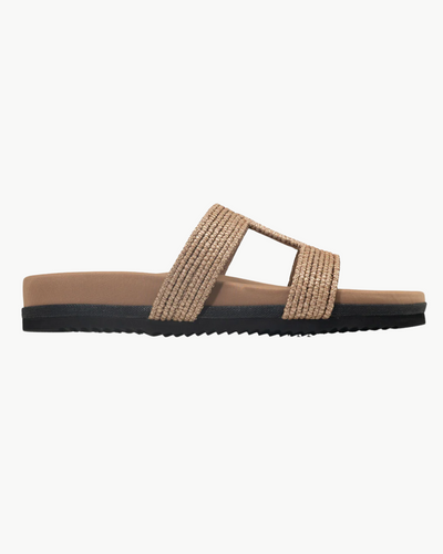 RAFFY CUFFS IN NATURAL RAFFIA