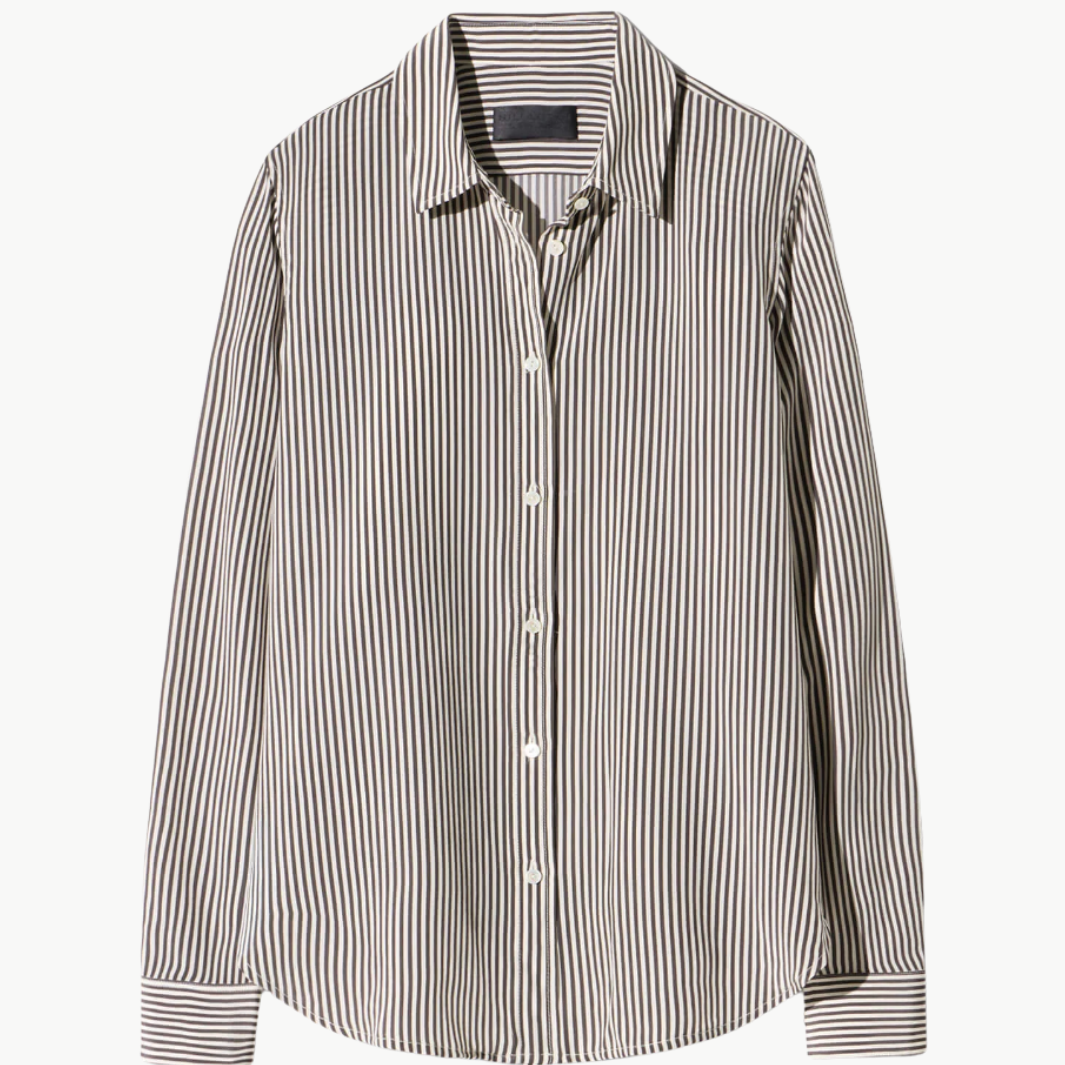 Nili Lotan Gaia Silk Shirt at Romi Boutique