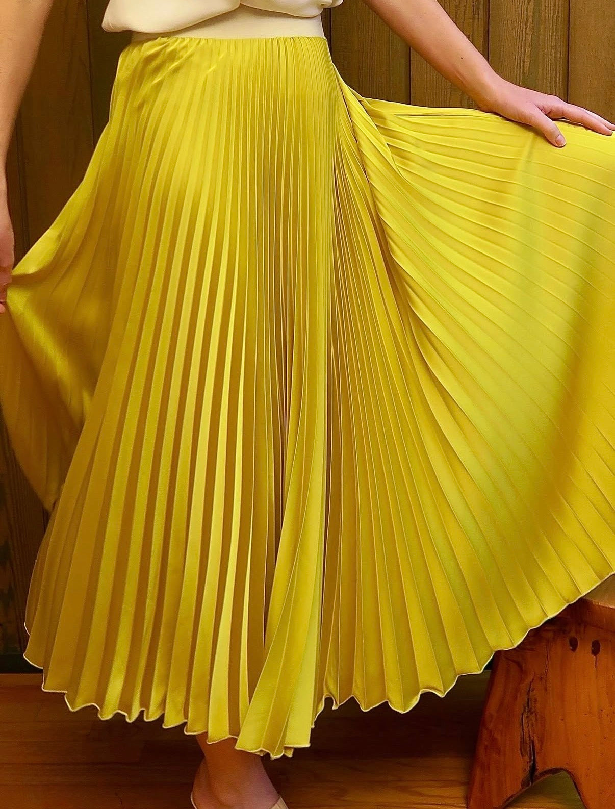 Loyd/Ford SUMMER SATIN SKIRT at Romi Boutique