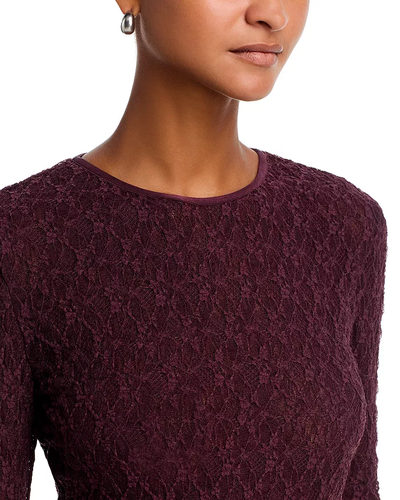 ELLIE LACE TEE IN BORD