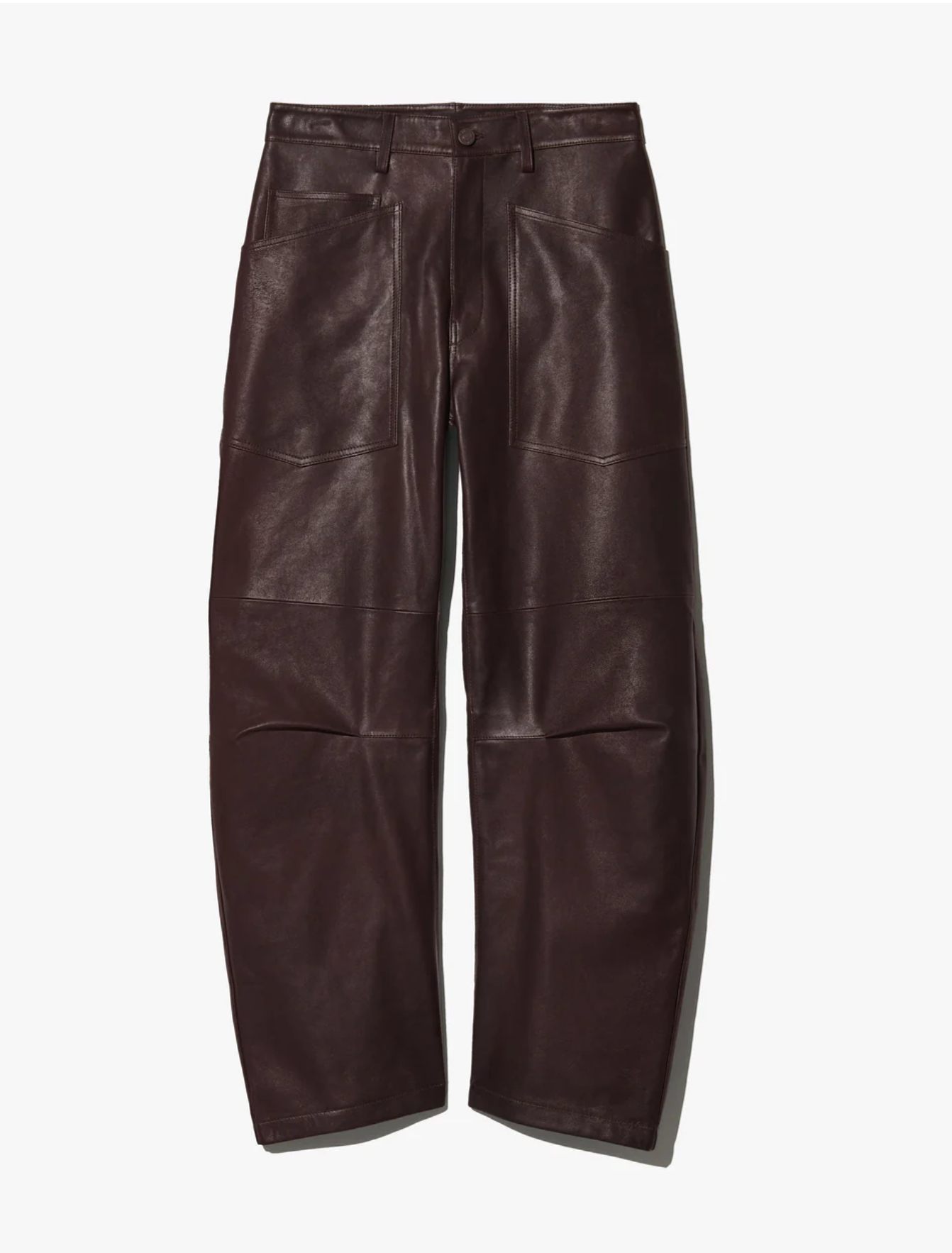 SHON LEATHER PANT IN DARK BROWN