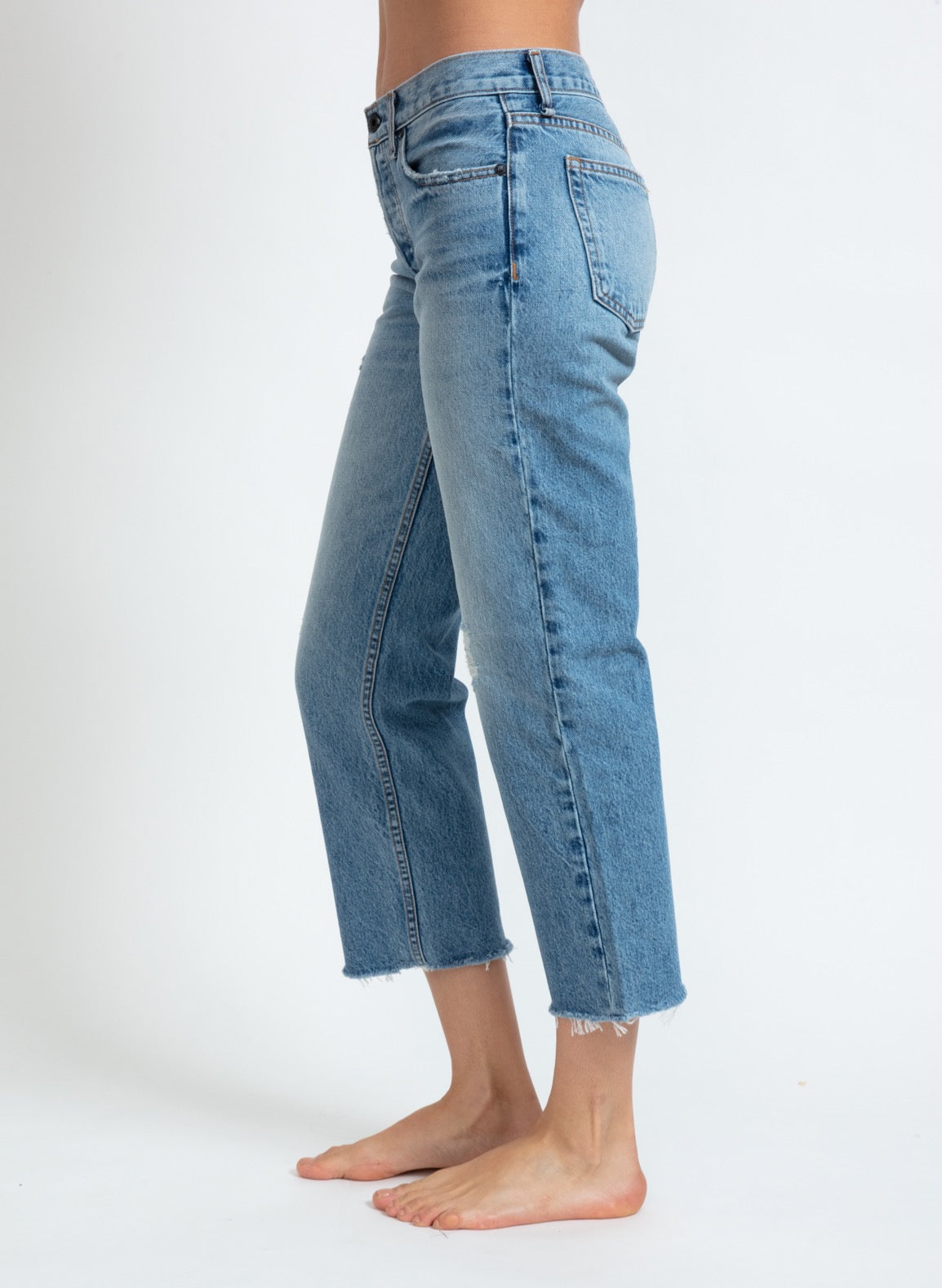 Low Rise Straight Jeans