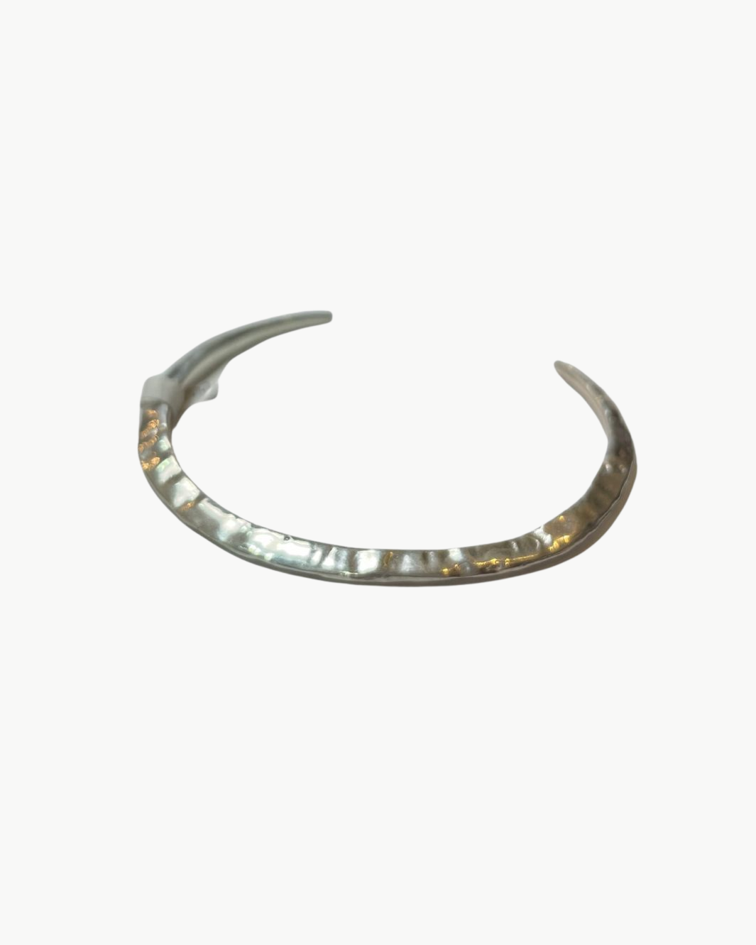 CRATER CUFF IN STERLING SILVER