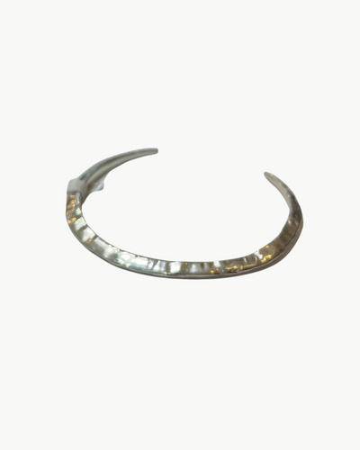 CRATER CUFF IN STERLING SILVER