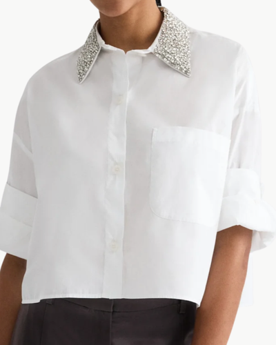 NEXT EX W/ CRYSTAL COLLAR IN WHITE