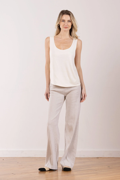ALEX LINEN PANT IN OATMEAL