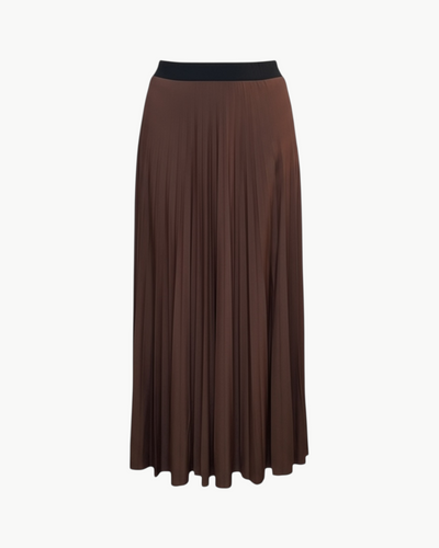 JERSEY SKIRT IN BROWN