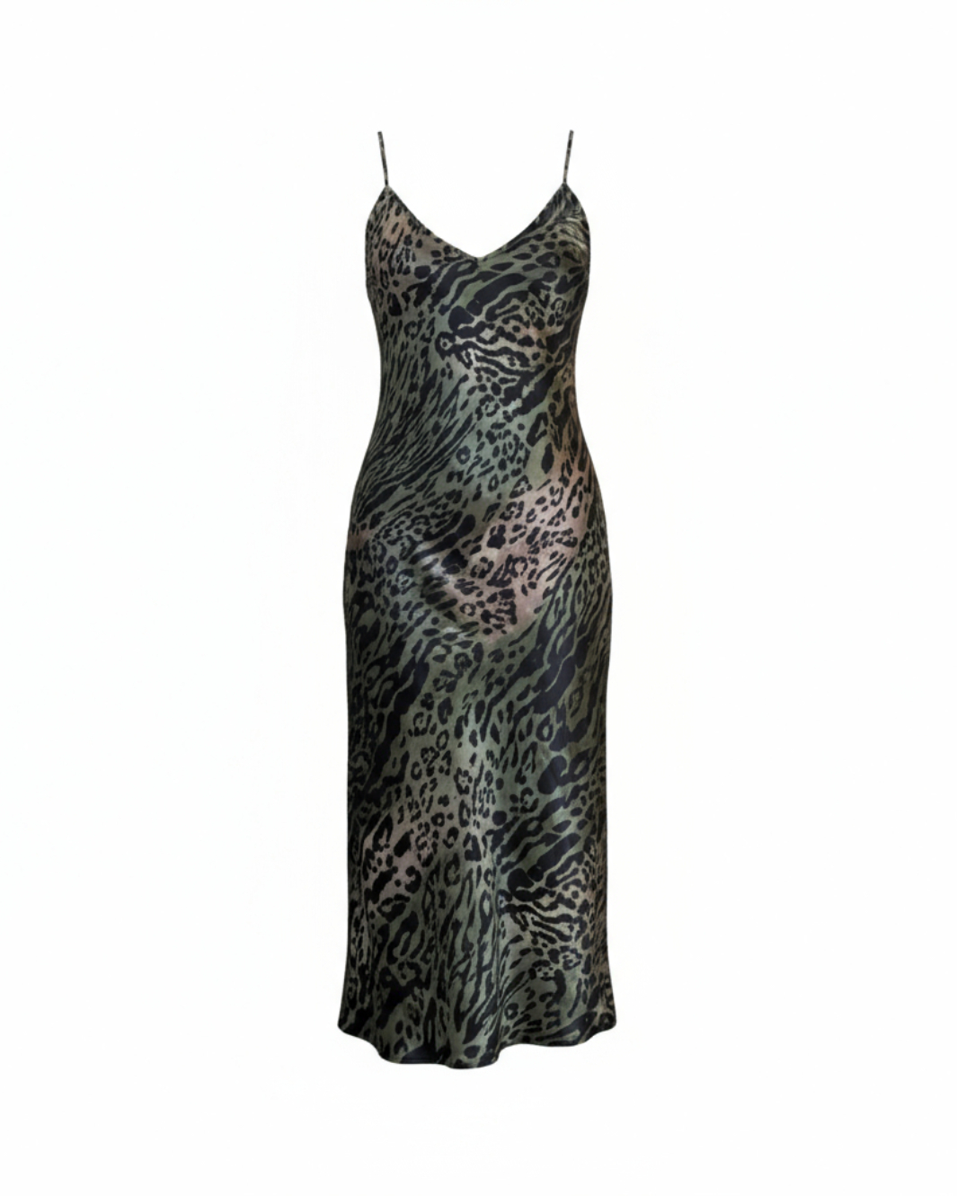 GO SLIP DRESS IN OLIVE BRANCH