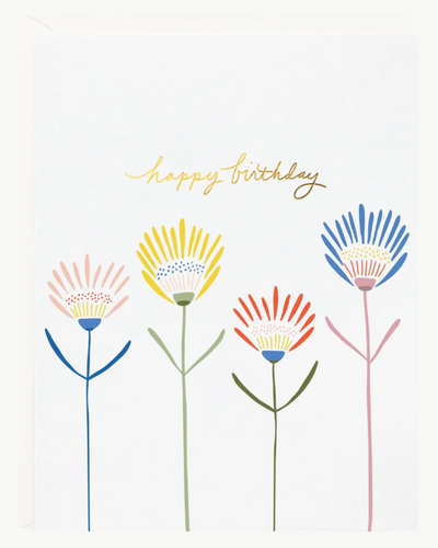BIRTHDAY PERKY PETALS GREETING CARD