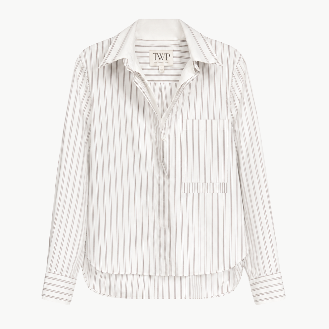 TWP Double Layer Boyfriend Shirt at Romi Boutique