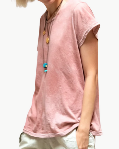 THEDOINGOFITISTHEBEINGOFIT SHORT SLEEVE IN HUNKYDORY POWDER