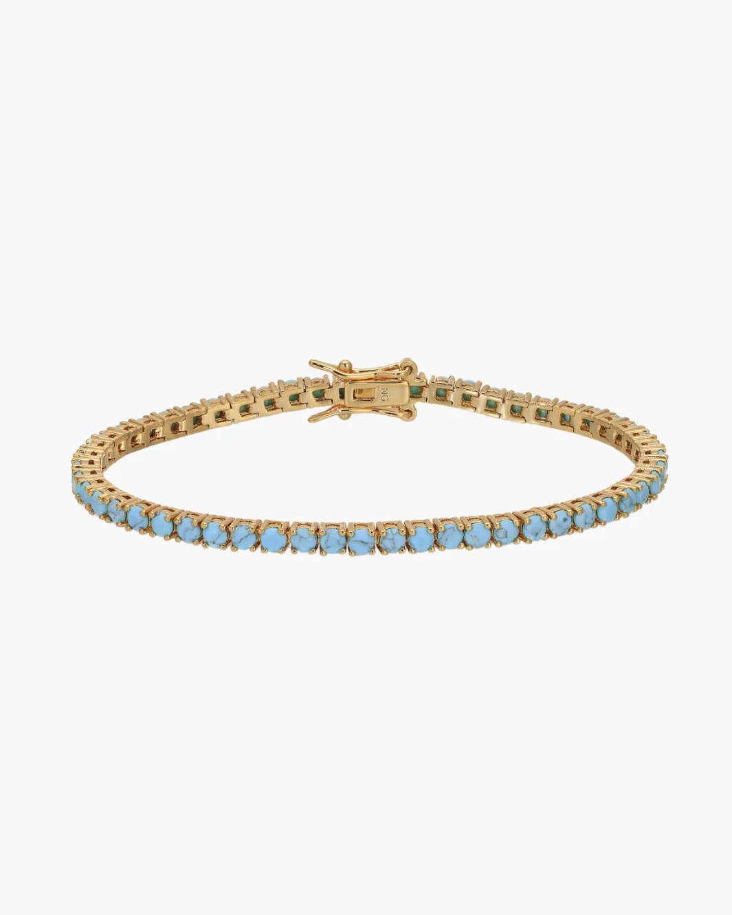 TENNIS BRACELET IN TURQUOISE/GOLD