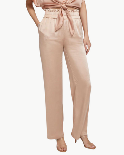 THERESA SATIN PANT IN TERRACOTTA