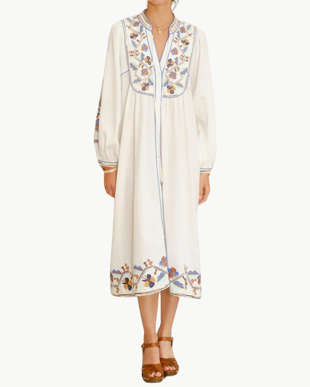 ARIELLE EMBELLISHED TUNIC IN MULTI