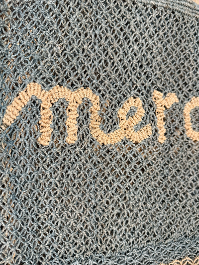 MERCI JUTE BAG IN SKY