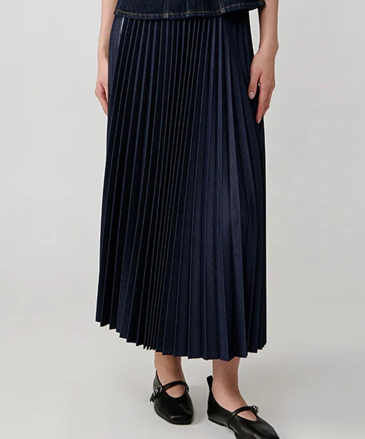 DENIM DELUXE SKIRT IN INDIGO