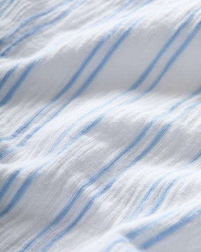 DREE MUSCLE TEE IN BLUEBELL/WHITE