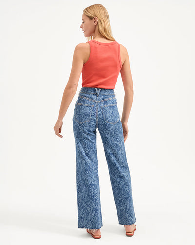 BIRKE SCOOPNECK TANK TOP IN PERSIMMON