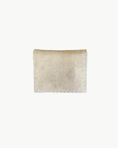 JANE FOLDING CARD HOLDER IN SILVER - Romi Boutique