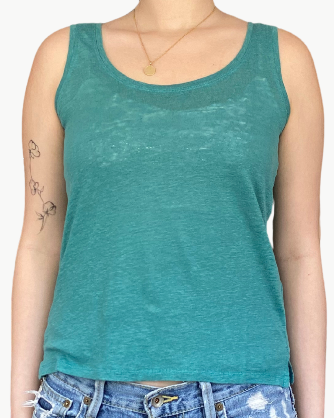 TELORD KNIT TSHIRT IN LAGOON - Romi Boutique