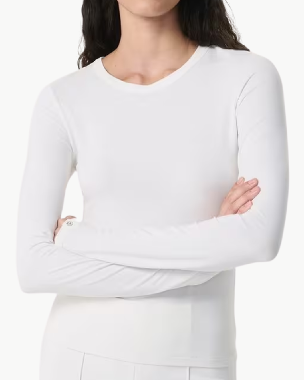 LUCA JERSEY SLIM LONG SLEEVE IN WHITE - Romi Boutique