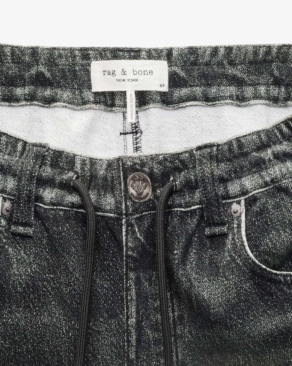 MIRAMAR WIDE-LEG TRACK PANTS IN WASHED BLACK