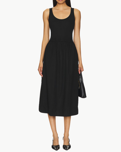 SADELLE DRESS IN JET BLACK