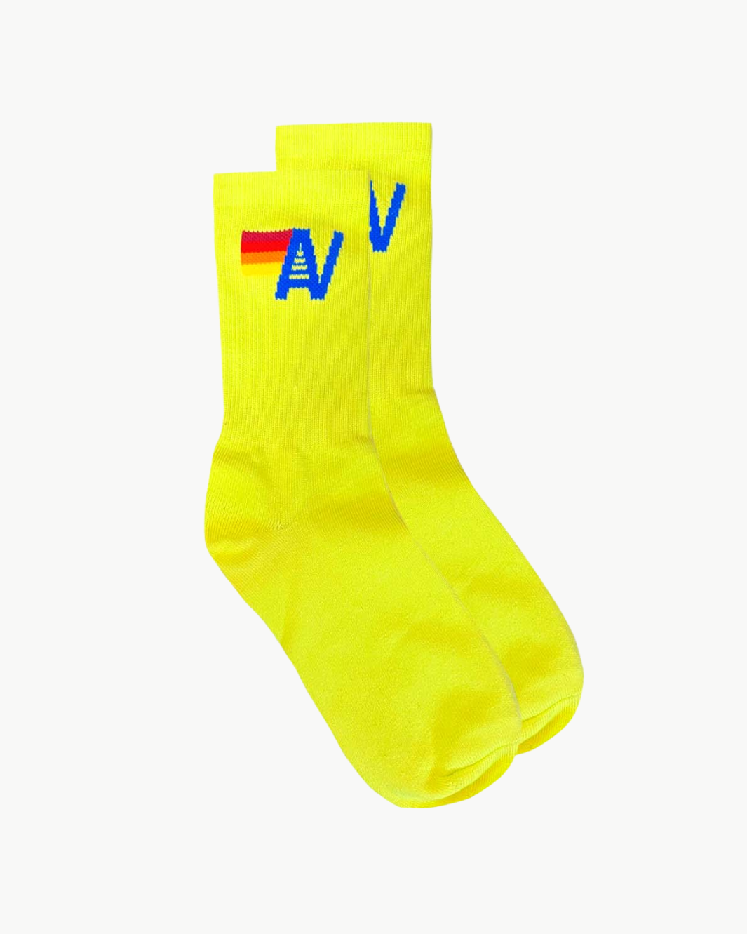 LOGO SOCK IN NEON YELLOW