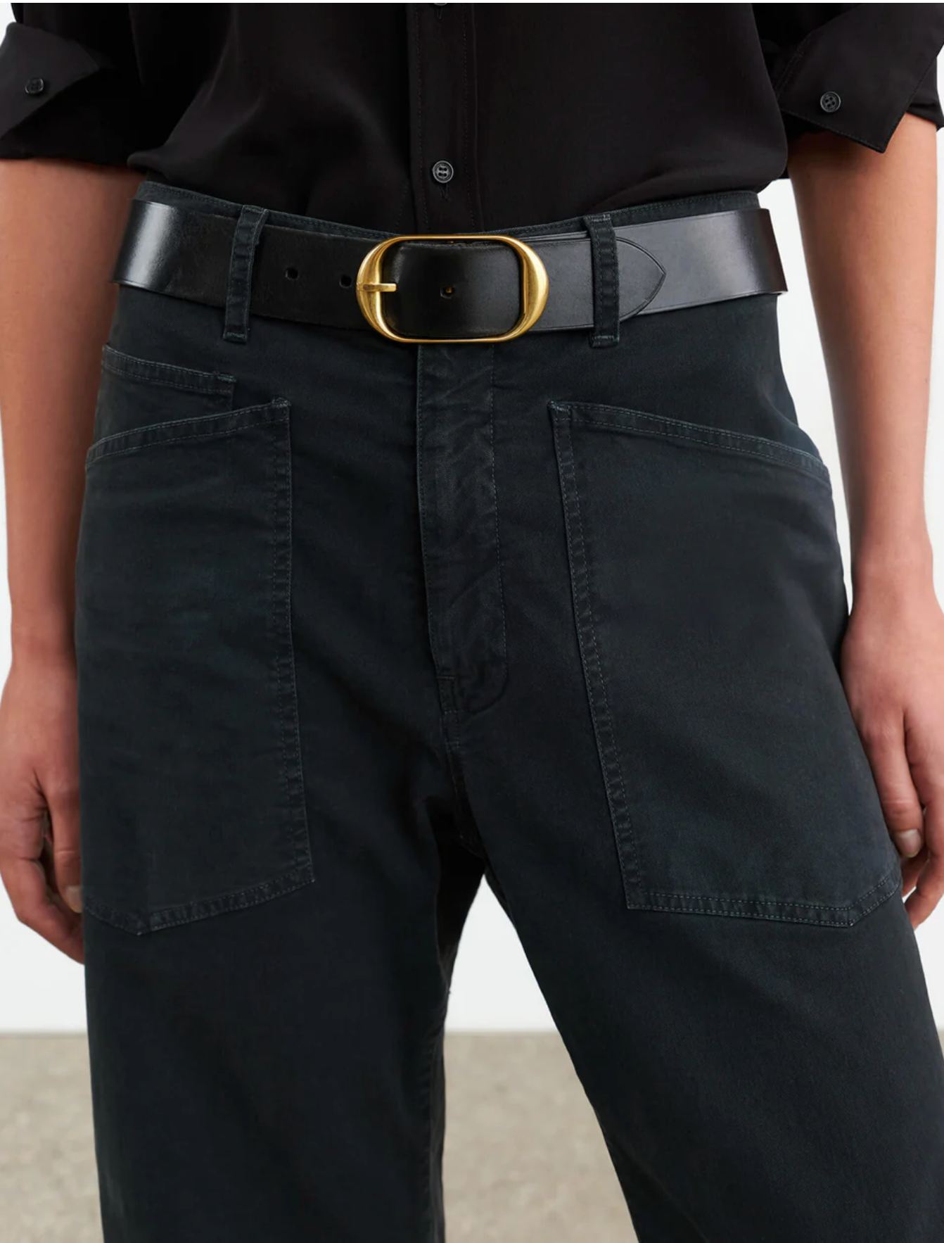 SHON PANT IN CARBON