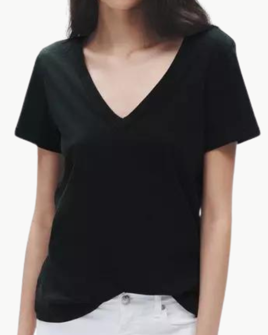 THE SLUB VEE IN BLACK