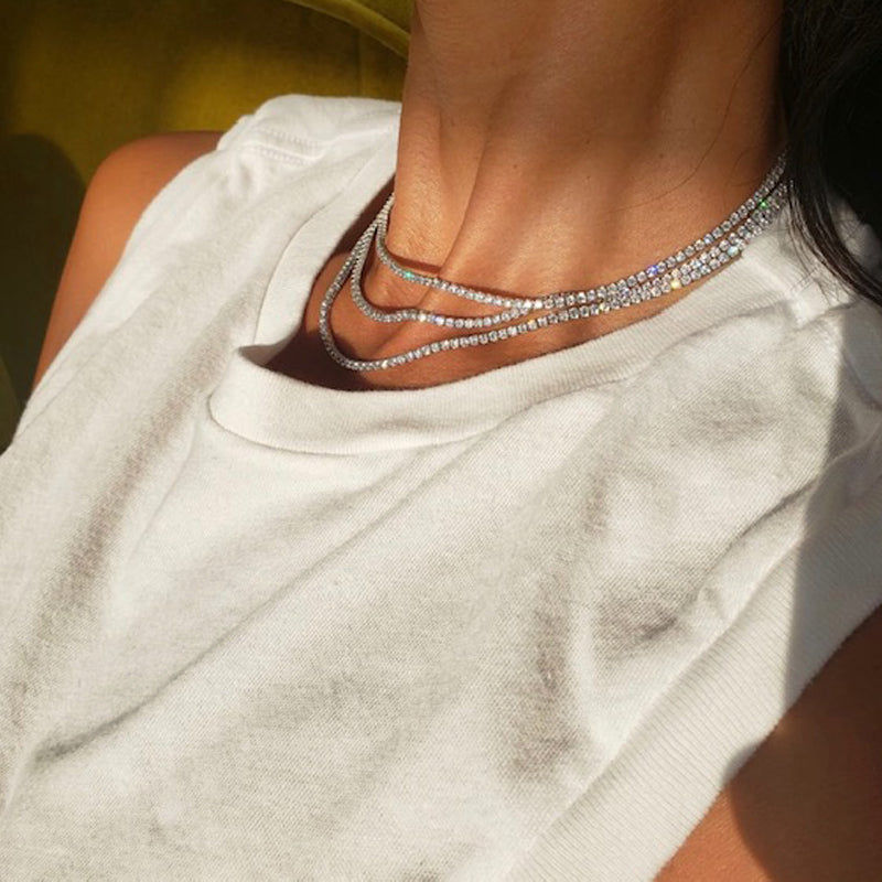 NICKHO REY Tish Tennis Necklace at Romi Boutique