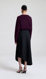 TRACY TAILORED MIDI SKIRT IN BLACK - Romi Boutique