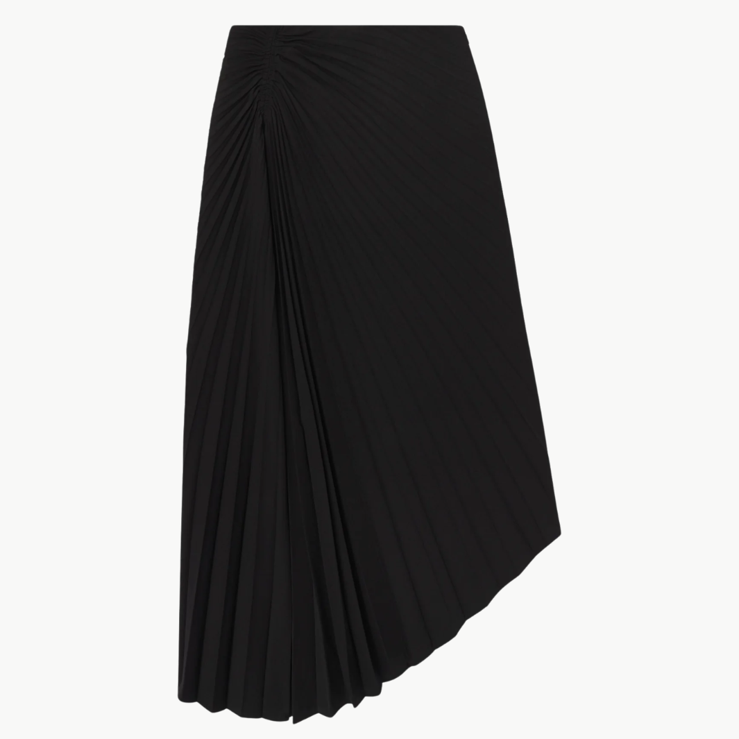 TRACY TAILORED MIDI SKIRT IN BLACK - Romi Boutique
