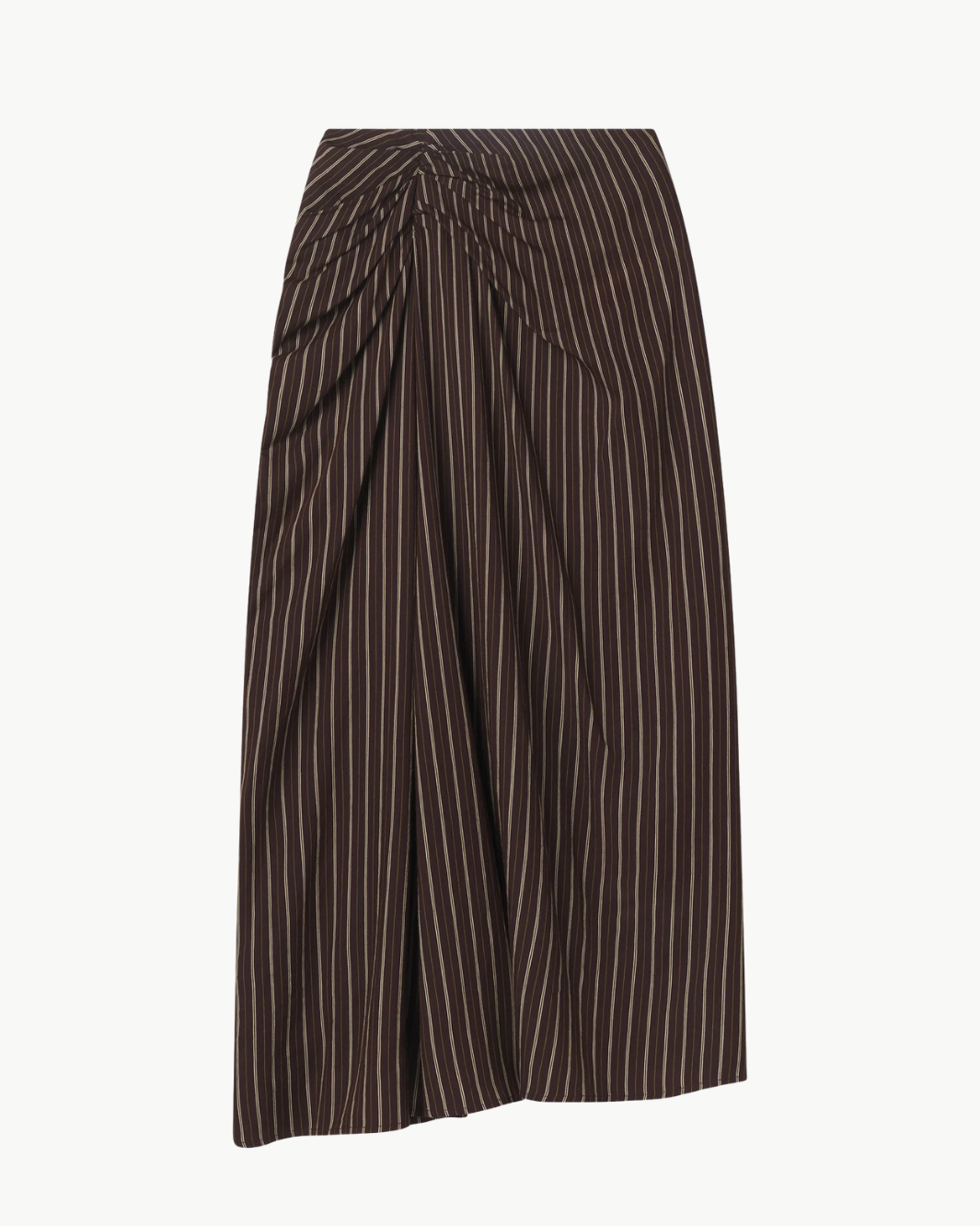 JEAN STRIPED MIDI SKIRT - Romi Boutique