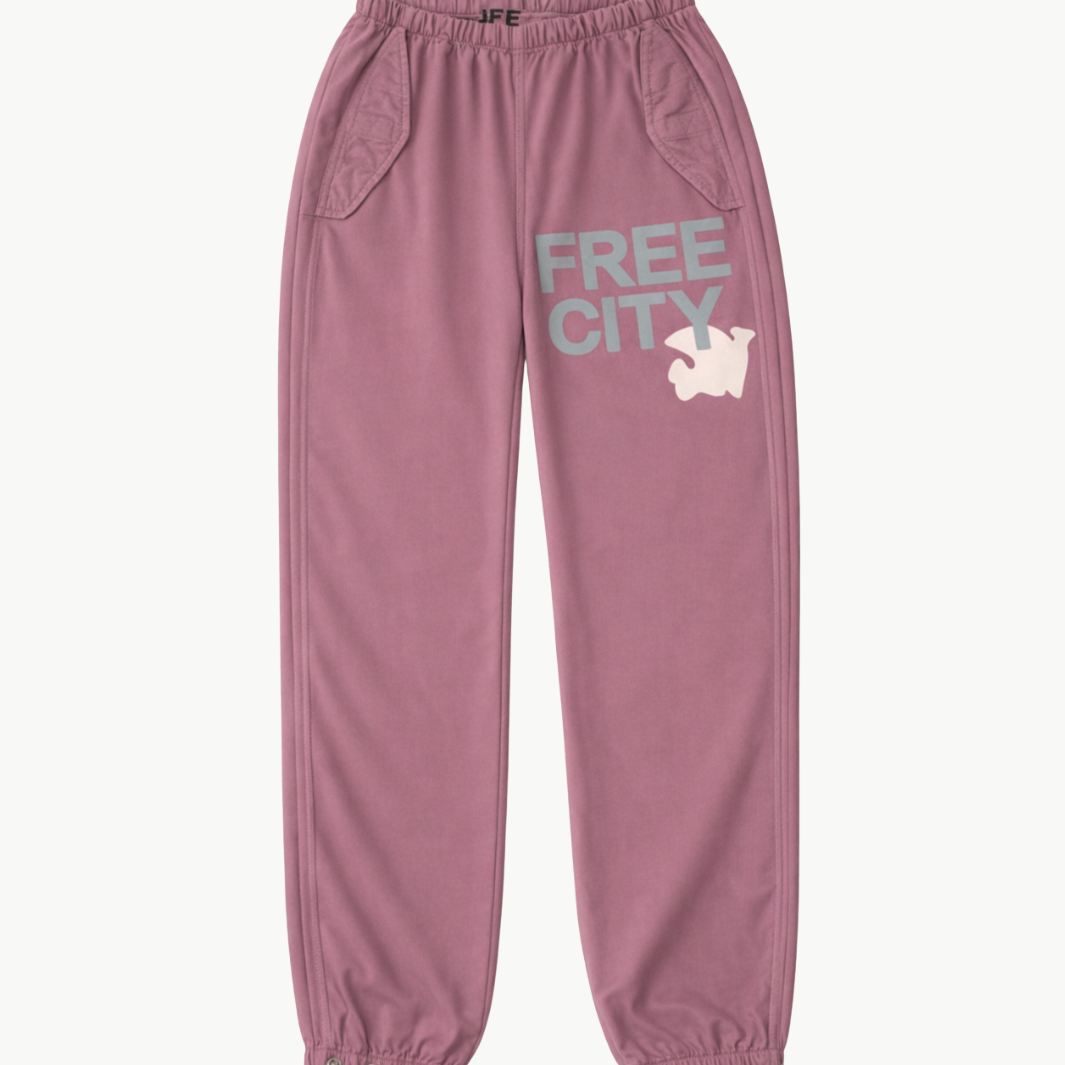 FREECITY FLAP/SNAP FREECITYLARGE MATTE/SATIN AIRJUMP PANT at Romi Boutique