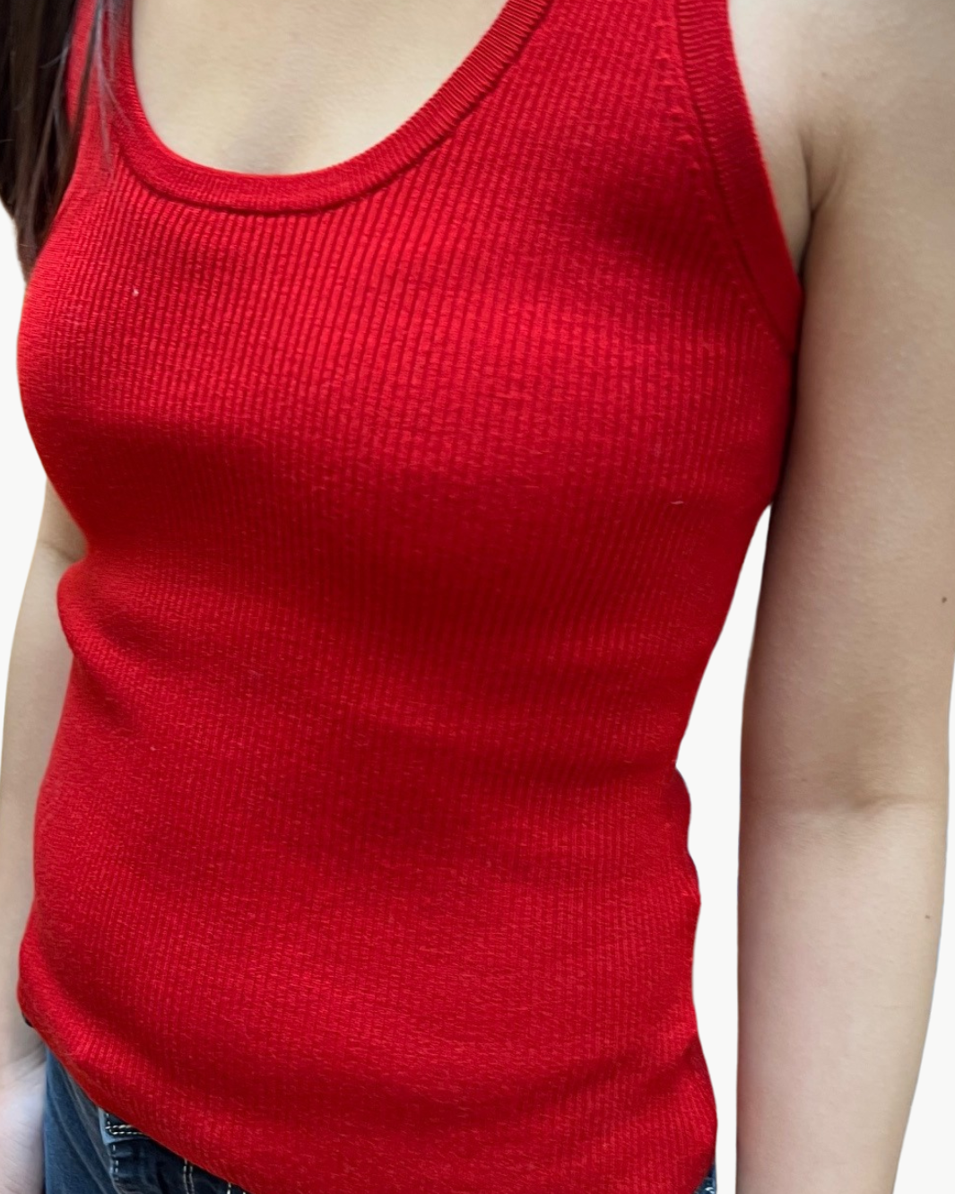 SUPERFINE MERINO RIBBED TANK TOP