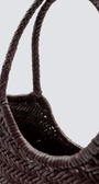 Dragon Diffusion NANTUCKET BASKET BIG IN DARK BROWN at Romi Boutique