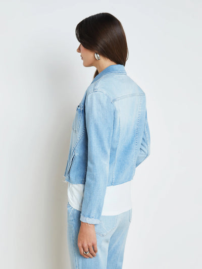JANELLE SLIM RAW JACKET IN OLYMPIA