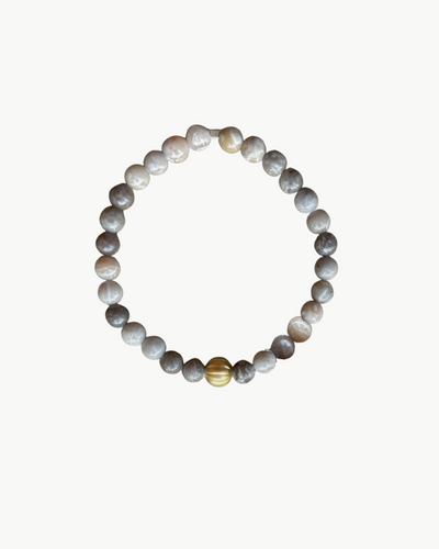 CHARM BRACELET IN TAUPE MULTI